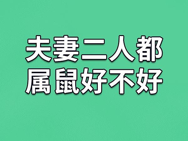 夫妻都是属鼠人婚姻如何