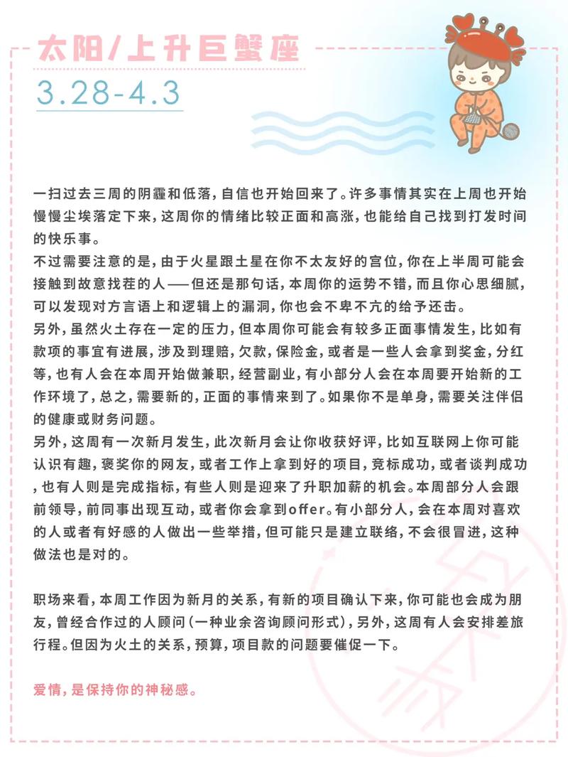 Alex 天秤座一周运势3.22-3.28