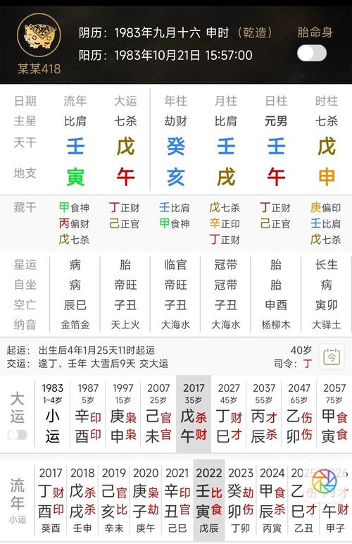 壬寅流年看运 癸亥日柱命运解析