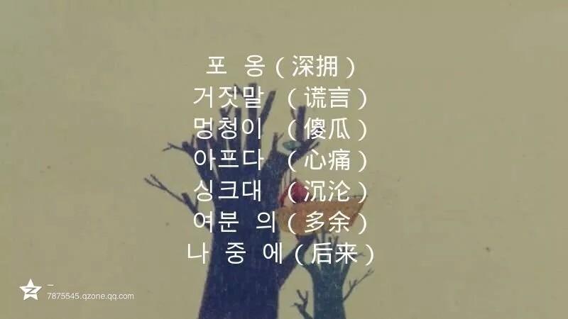 带翻译的好听的韩语网名语言的魅力