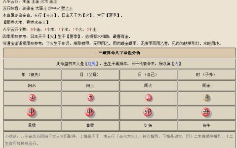 八字喜用神为金是什么意思