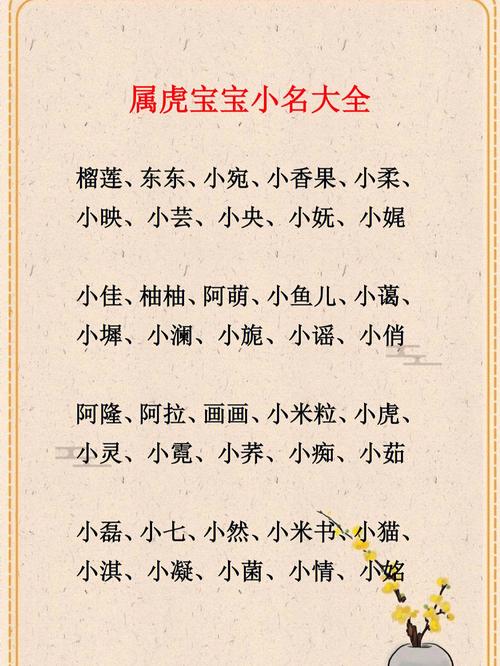 属虎女孩取名字寓意好的字