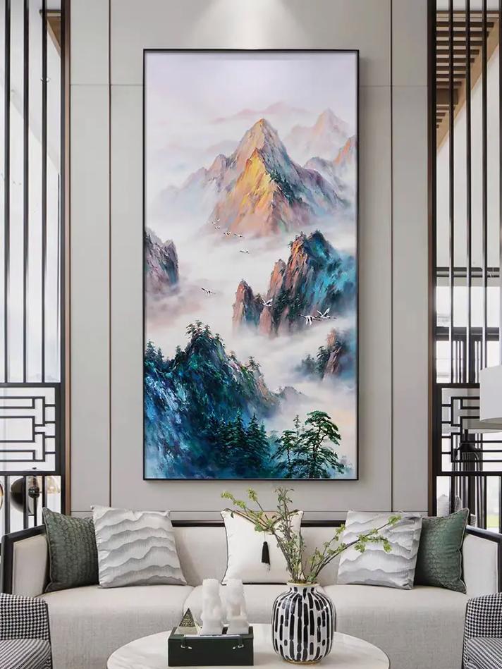 客厅挂紫气东来画好吗