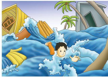 梦见朋友在海啸中淹死