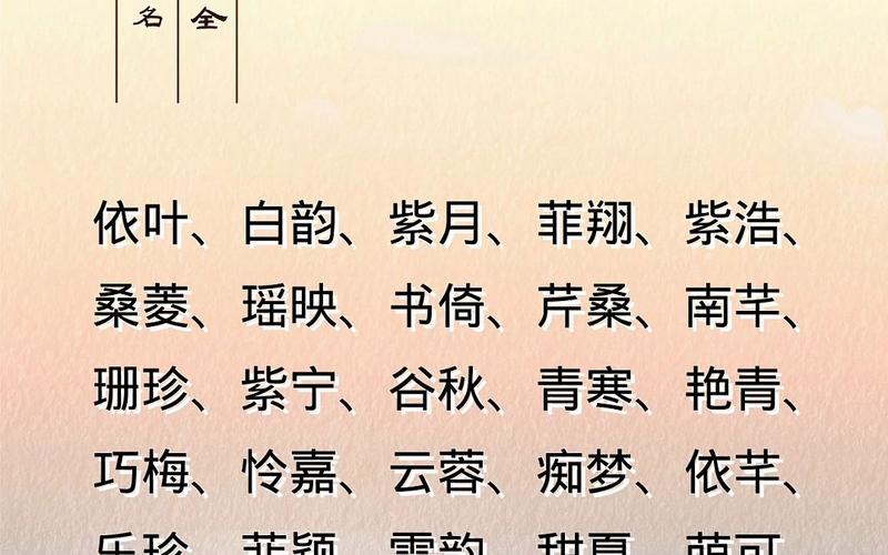 2023姓牛的属兔的宝宝取名字