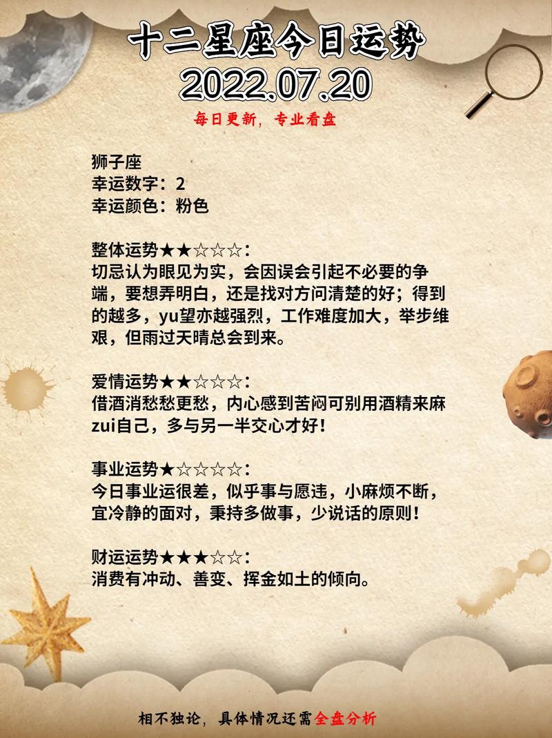 12星座今天运气怎么样
