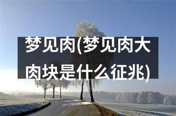 梦见很多肉是什么意思