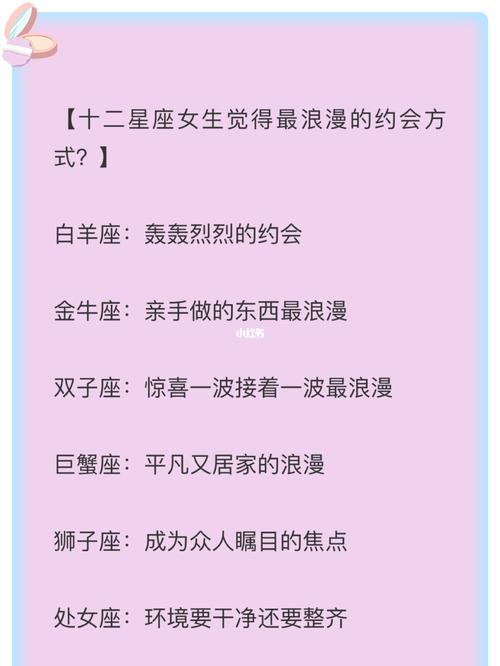 与12星座女生的约会指南