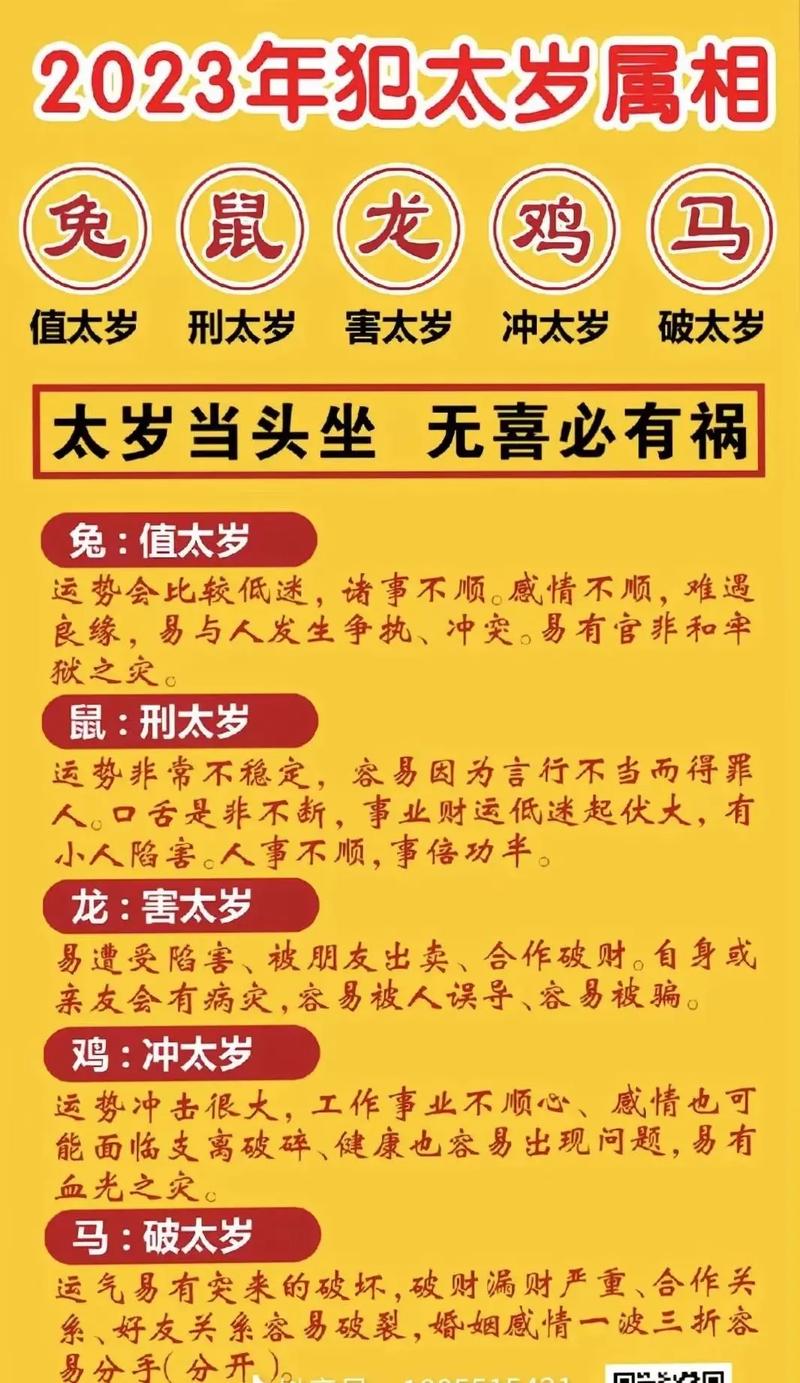 今年什么属相犯太岁
