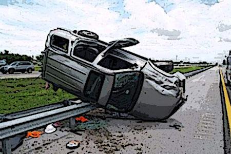 梦见开车翻车