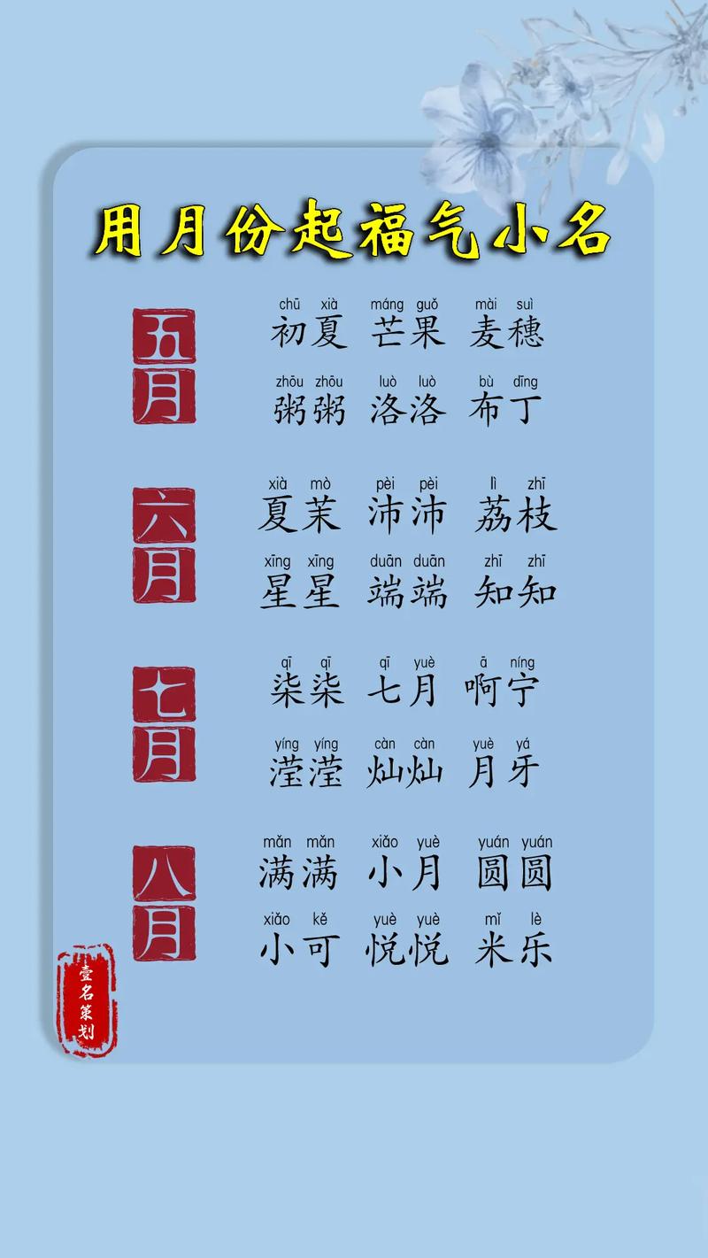 取名字男孩小名大全