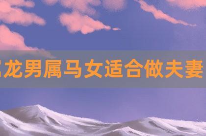男马女马相配吗？属马人特点是什么？