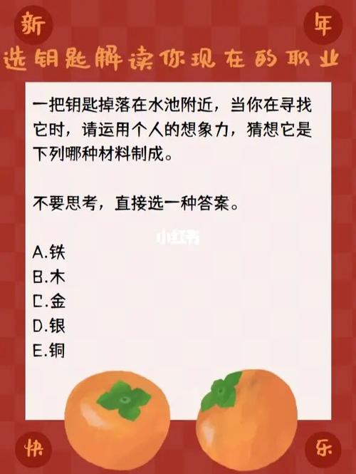 选钥匙解读你的职业现状题目