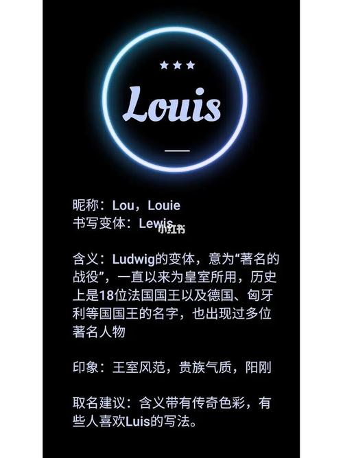 男生英文名L开头的有哪些