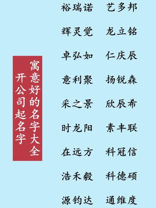 兄弟合伙开公司起名
