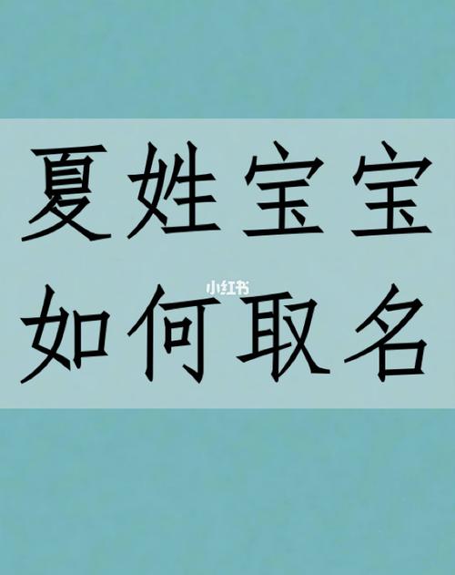 璀璨夺目!姓夏的好听的名字女孩
