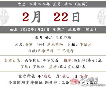 正月二十二是什么日子