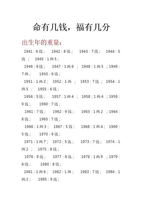 人几两几钱命算是好命