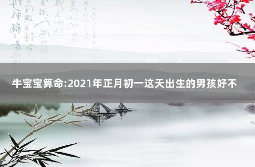 2021年正月初一生的宝宝好不好?开朗热情人缘好