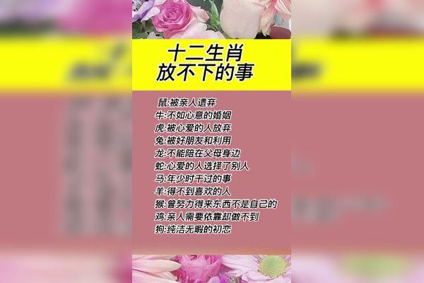 认定一个人这些生肖再累也放不下