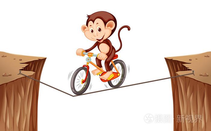 梦见变成猴子骑自行车