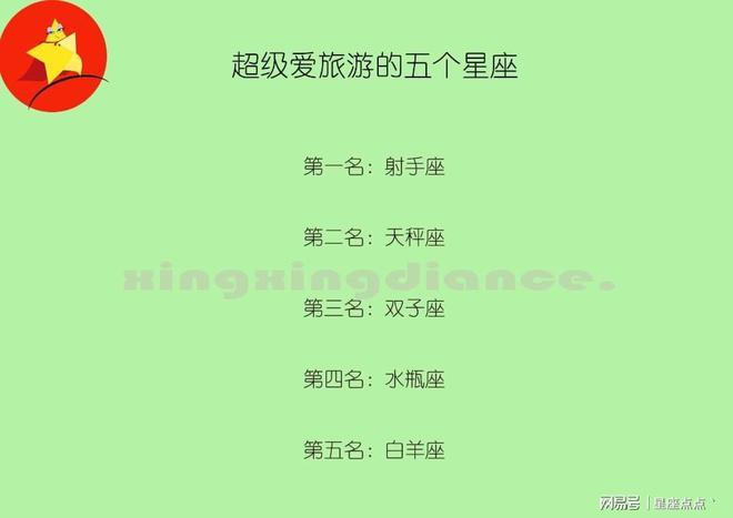 哪个星座男生喜欢旅游