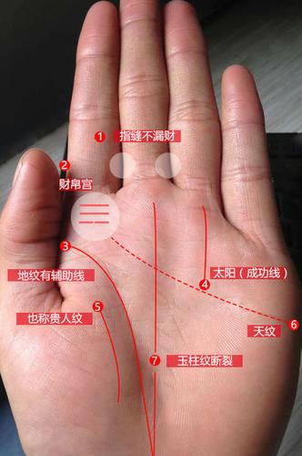 手掌中的不规则图形有什么含义
