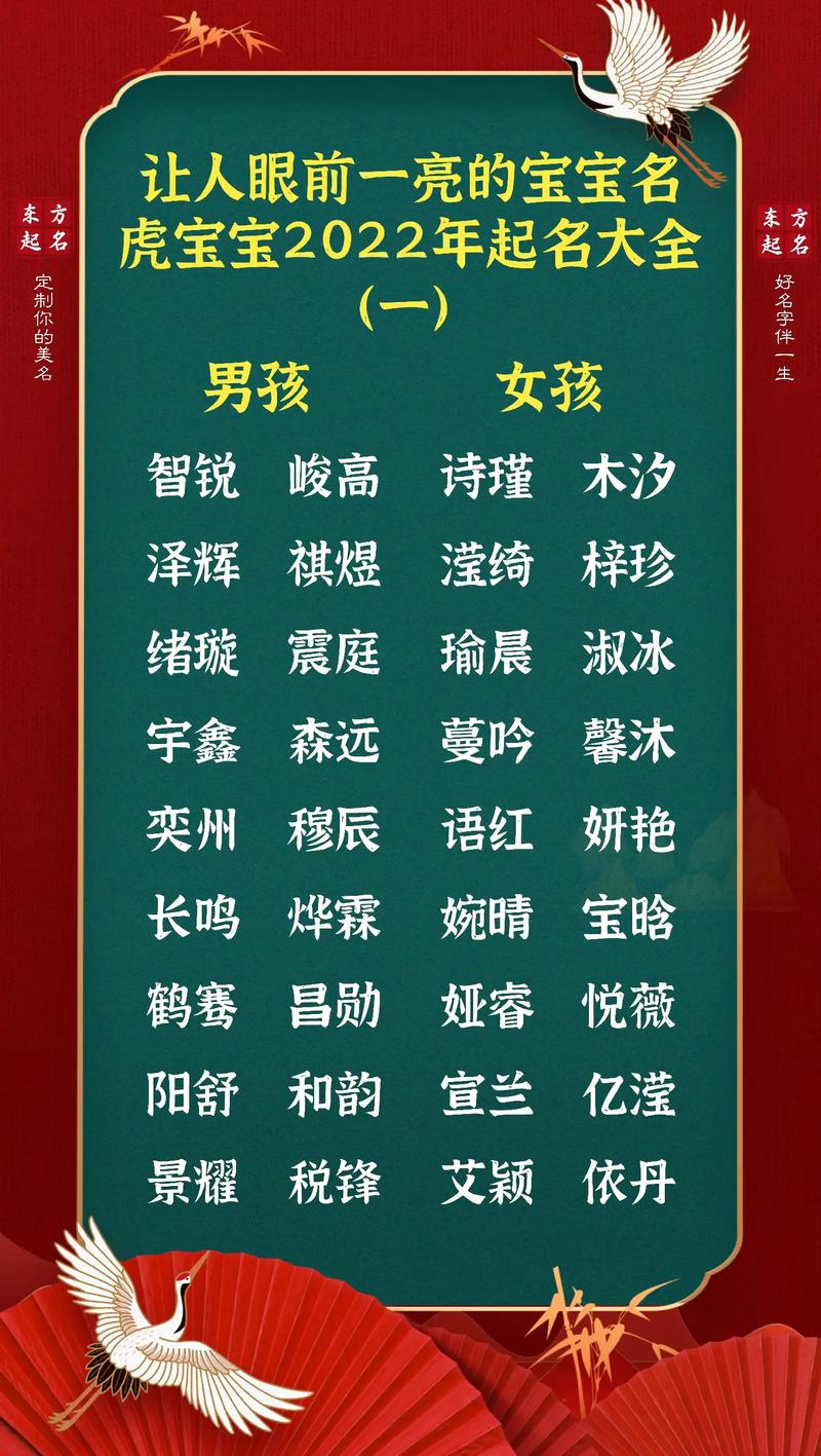 2022年11月的虎宝宝取名
