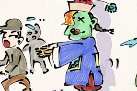 梦见给僵尸追逃跑成功,梦见被僵尸追着跑了一个晚上,预示着什么啊?周公解梦~!