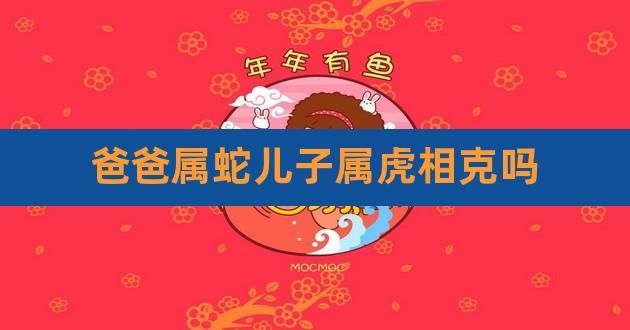 父亲属蛇孩子属虎相克吗