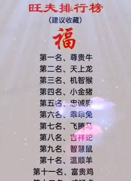 12生肖谁是旺夫财神