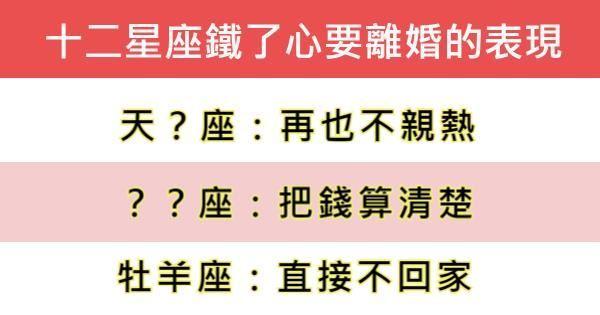 12星座男人离婚后后悔的表现