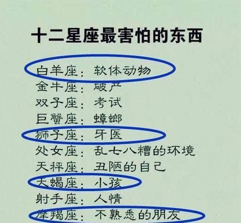 12星座最怕什么