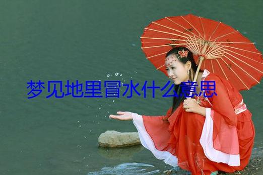 梦见水从地下往上冒是什么意思