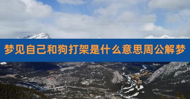 梦见狗与自己打架