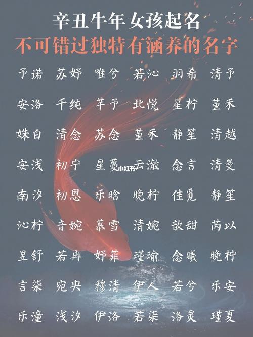 牛年起什么名字好听,寓意好的女孩名字